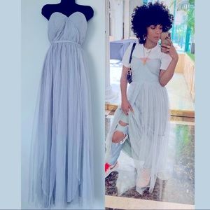 Windsor Floor Length Grey Gown!!